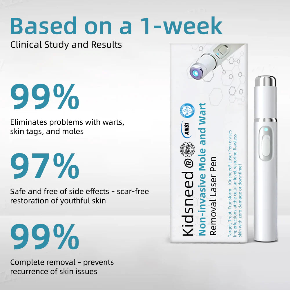 Total Skin Confidence Starts Here💫𝗞ı𝗱s𝗻𝗲𝗲𝗱® 𝗡𝗼𝗻-𝗜𝗻𝘃𝗮𝘀𝗶𝘃𝗲 𝗠𝗼𝗜𝗲 𝗮𝗻𝗱 𝗪𝗮𝗿𝘁 𝗥𝗲𝗺𝗼𝘃𝗮𝗜 𝗜𝗮𝘀𝗲𝗿 𝗣𝗲𝗻👨‍⚕️Developed by the American Academy of Dermatology Association (AAD)